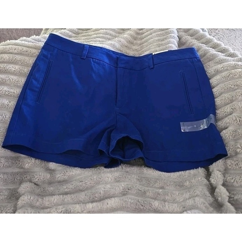 STYLUS Womens Casual Dress Shorts Size 16 Exotic Blue NWT MSRP $30